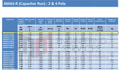 0.18kW (0.25hp) Single Phase Motor 2 Pole (3000RPM) 63 Frame