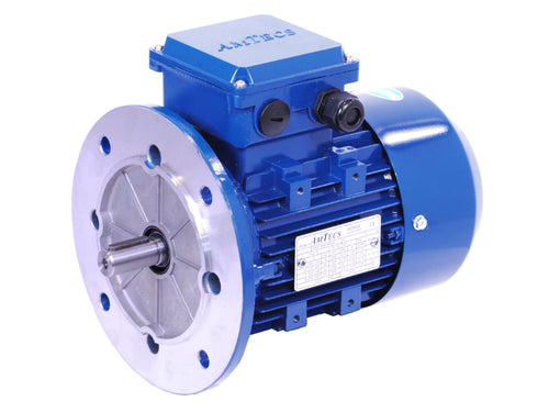 Amtecs 0.18kW (0.25HP) Three Phase Motor 4-Pole (1500 rpm) 63 Frame - Aluminium