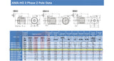 3.0kW (4.0hp) Three Phase Motor 2 Pole (3000RPM) 90L Frame