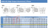 4.0kW (5.5hp) Three Phase Motor 4 Pole (1500RPM) 100 Frame (INCREASED OUTPUT)