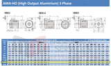 11.0kW Three Phase Motor 4 Pole (1500RPM) 132M Frame (INCREASED OUTPUT)