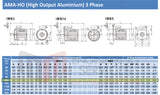 3.0kW (4.0hp) Three Phase Motor 2 Pole (3000RPM) 90L Frame