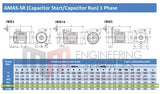 3.0kW (4.0hp) Single Phase Motor 2 Pole (3000RPM) 100 Frame