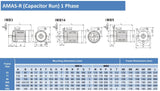 2.2kW (3.0hp) Single Phase Motor 4 Pole (1500RPM) 100 Frame